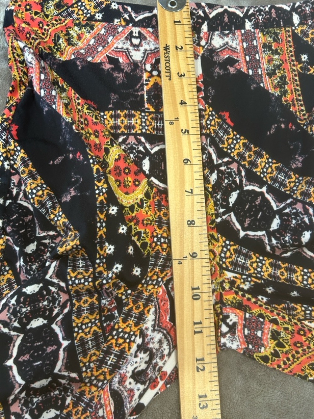 Free People Women sz XS Boho big Flare Pants Festival Pull On Bell Bottom fun - Picture 6 of 9